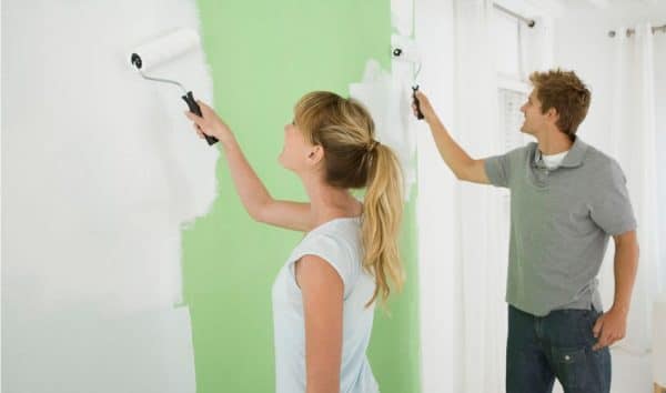 Priming an old painted wall