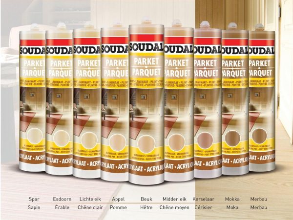 โทนสีของน้ำยาเคลือบเงาไม้ปาร์เก้ Soudal