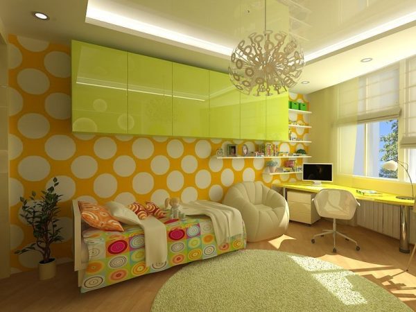 Yellow room interior