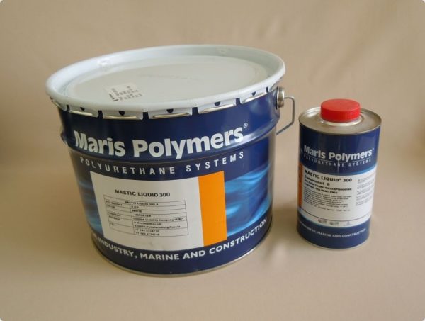 Two-component polyurethane mastic