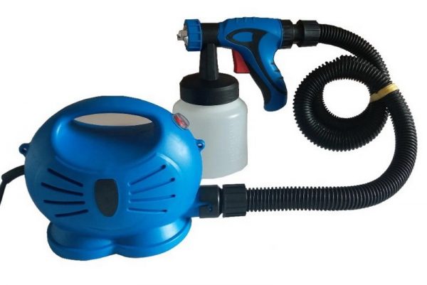 Electric spray gun with spray gun