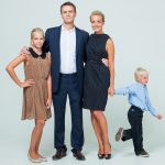 Alexey Navalny with his family