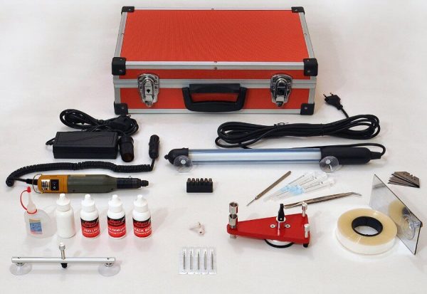 Tools and materials for auto glass repair