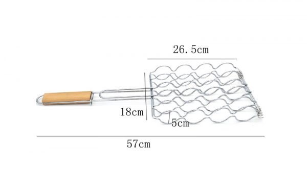 Lattice basket with handle for corn