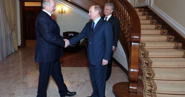 Presidents of Russia and Belarus in Novo-Ogaryovo