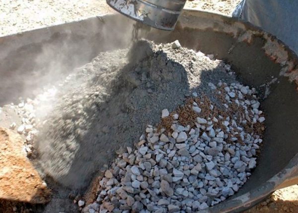 Preparación de mortero de cemento con relleno.