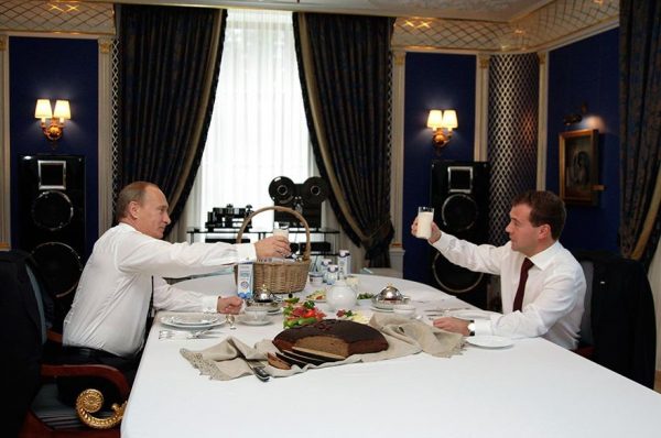 Vladimir Putin and Dmitry Medvedev