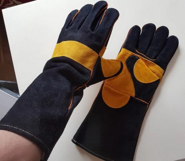 Guantes protectores de cuero para soldadores DEKO