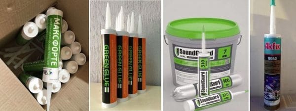 Popular brands of acoustic sealants