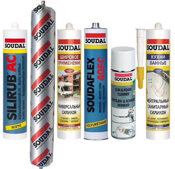 Soudal sealants come in a variety of packaging