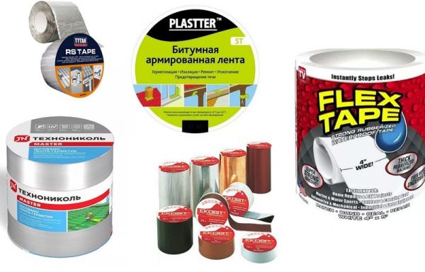 Tape sealants from different manufacturers