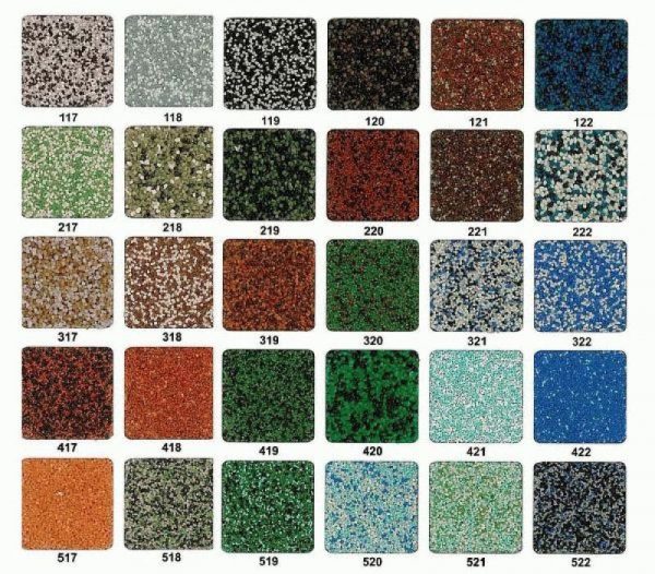 Palet warna plaster mosaik