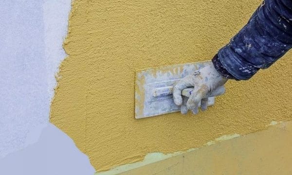 Permohonan plaster silikon hiasan di dinding