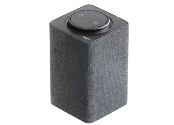 Portable speakers. Station with voice assistant Alice, black