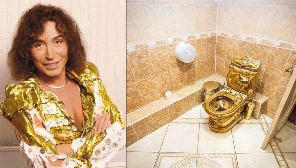 Golden bathroom