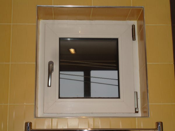 Transom to the bathroom