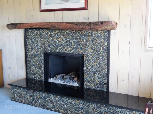 Pebble Fireplace