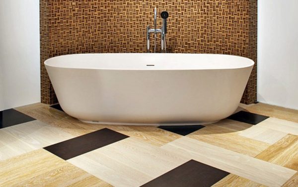 Using vinyl tiles in the bathroom