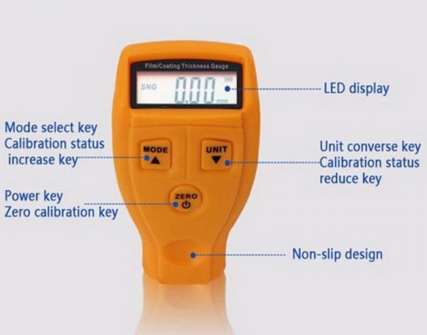 Miernik grubości VKTECH GM200 LKP z wyświetlaczem LED