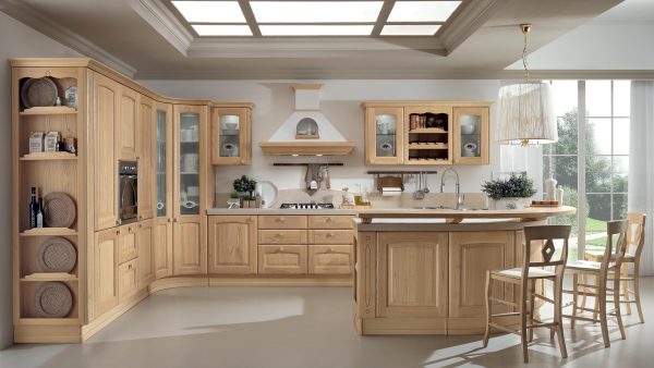 Solid wood kitchen