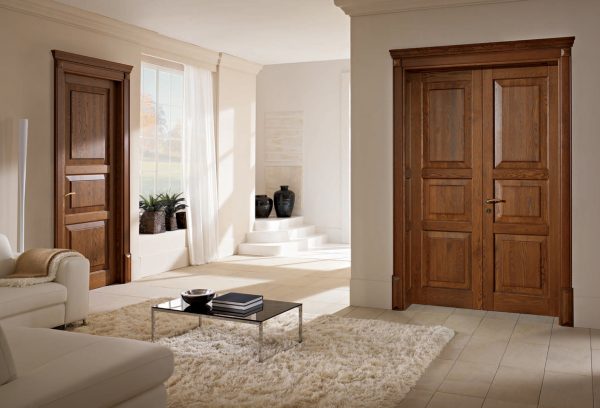 Solid wood interior doors