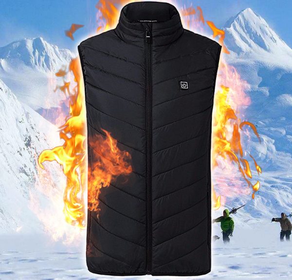 Men's vest with electric heating