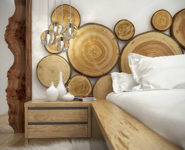 Wood cuts for bedroom decor