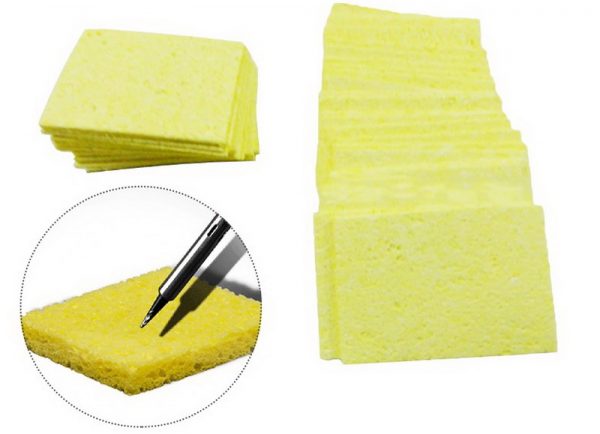 Heat-resistant sting cleaning sponges