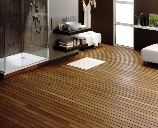 Teak flooring