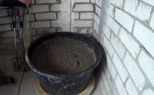 Preparation of a plaster mortar