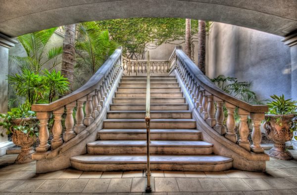 3D image of an old staircase