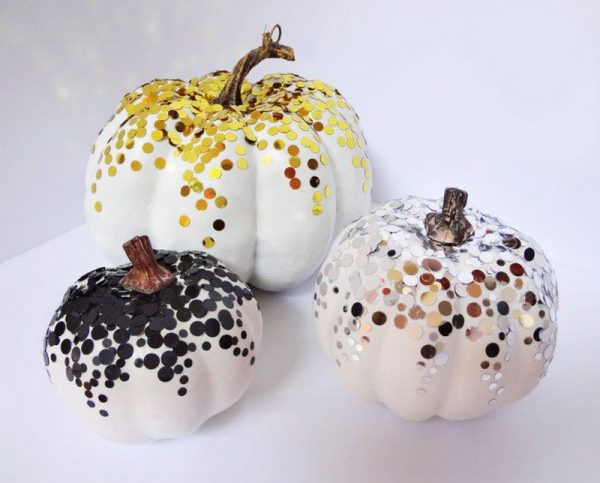 Sequin Pumpkin Decoration