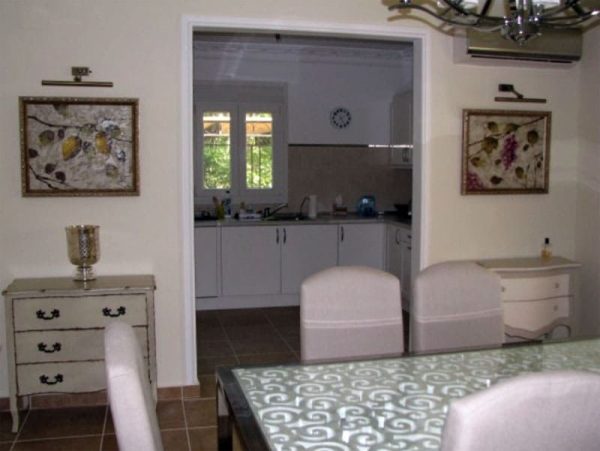 Kitchen interior in the apartment of Vetlitskaya in Spain