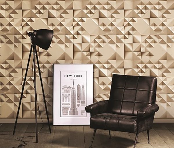 3D non-woven wallpaper