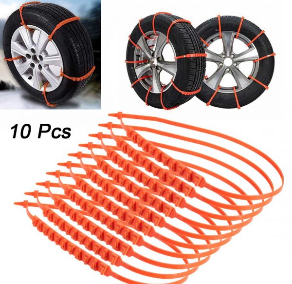 Plastic anti-slip belts for wheels