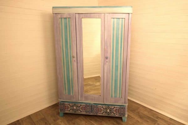 Painted old wardrobe