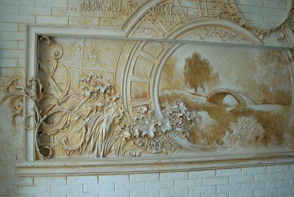 Decorative plaster painting