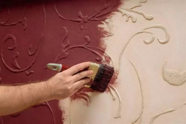 Paint for decorative plaster