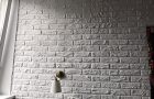 Brick plastered wall