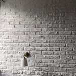 Brick plastered wall