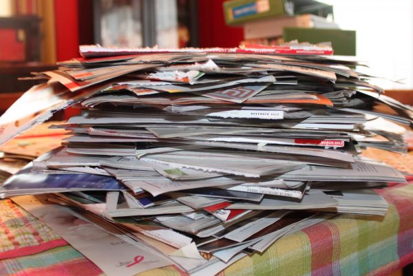 Piles of old magazines litter the room