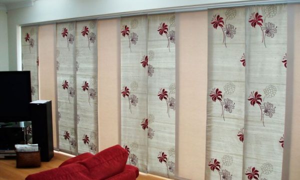 Panel curtains Japanese