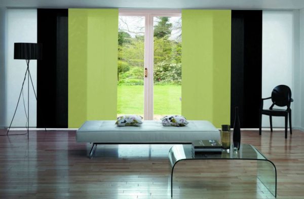 Japanese plain panel blinds