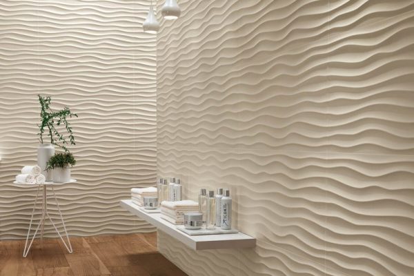 Three-dimensional ceramic panels