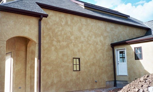 Acrylic plaster is non-contractile and water resistant.