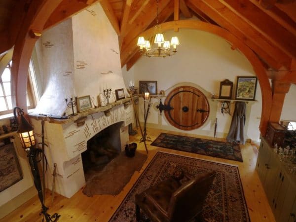 El interior de estilo hobbit