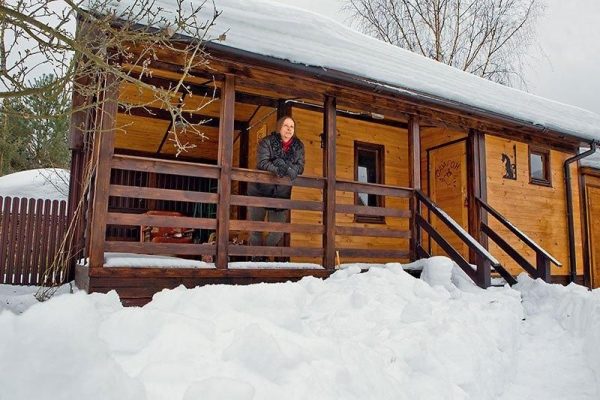 Ivan Okhlobystin in his country house