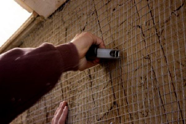 Clay plaster mesh