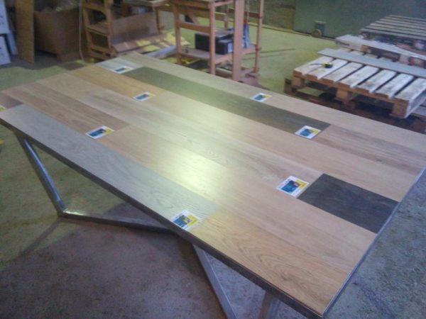 Table with laminate top