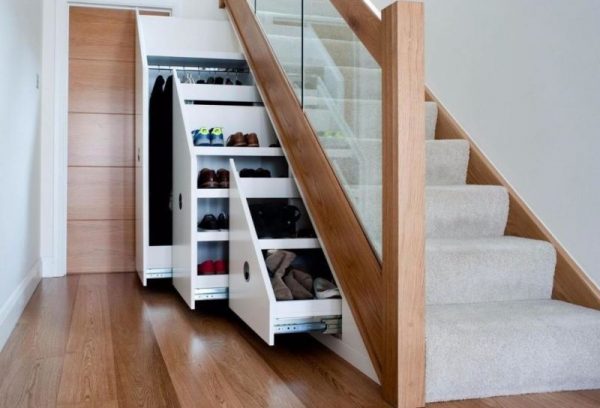 Storage under the stairs